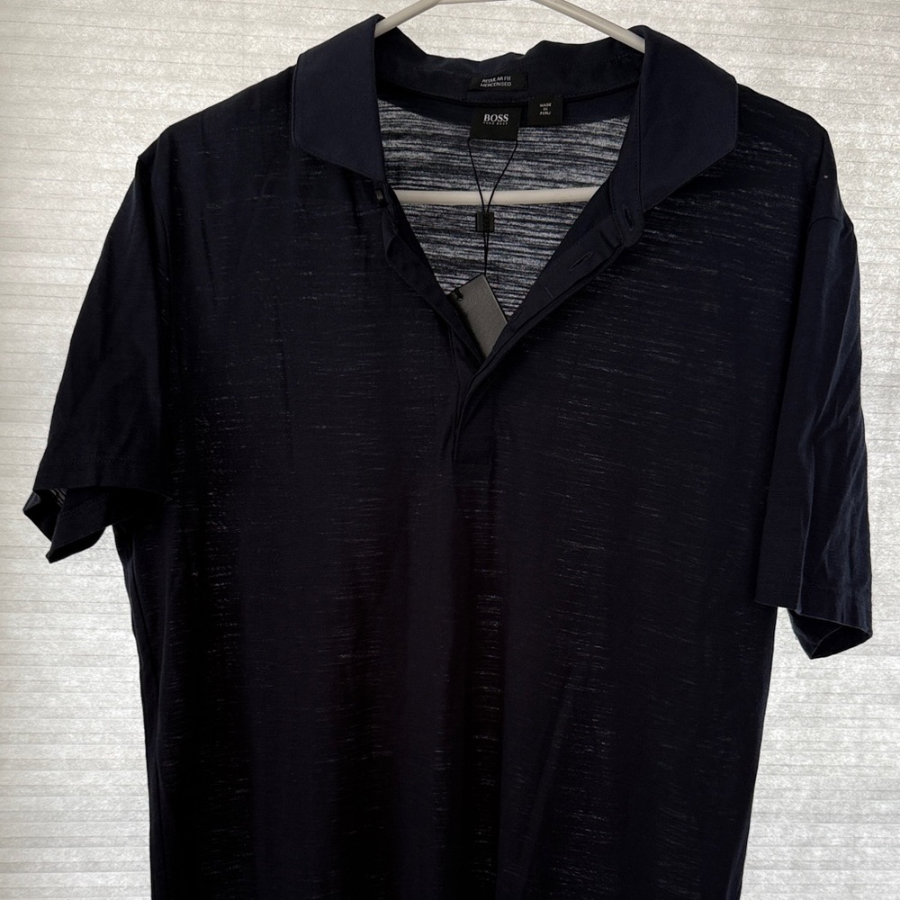 BOSS Black Short-Sleeve Polo Shirt